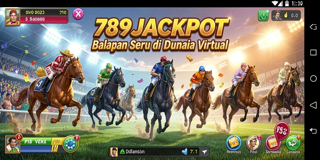 Screenshot gameplay balapan seru dari 789JACKPOT.