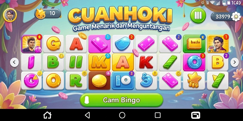 Tampilan gameplay Bingo yang seru dan interaktif di CUANHOKI.