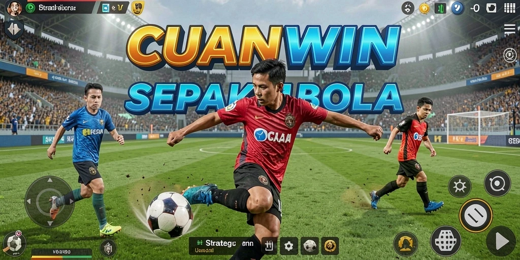 Tampilan gameplay CUANWIN yang menampilkan aksi luar biasa di lapangan.