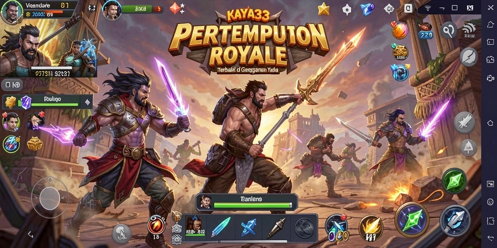 Screenshot menunjukkan aksi intens pertempuran di KAYA33.