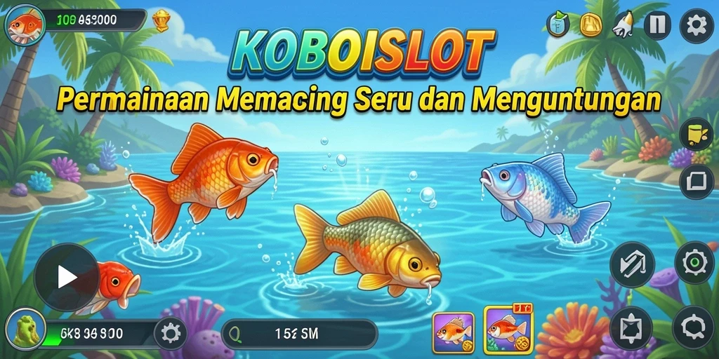 Tampilkan aksi menangkap ikan seru di KOBOISLOT.