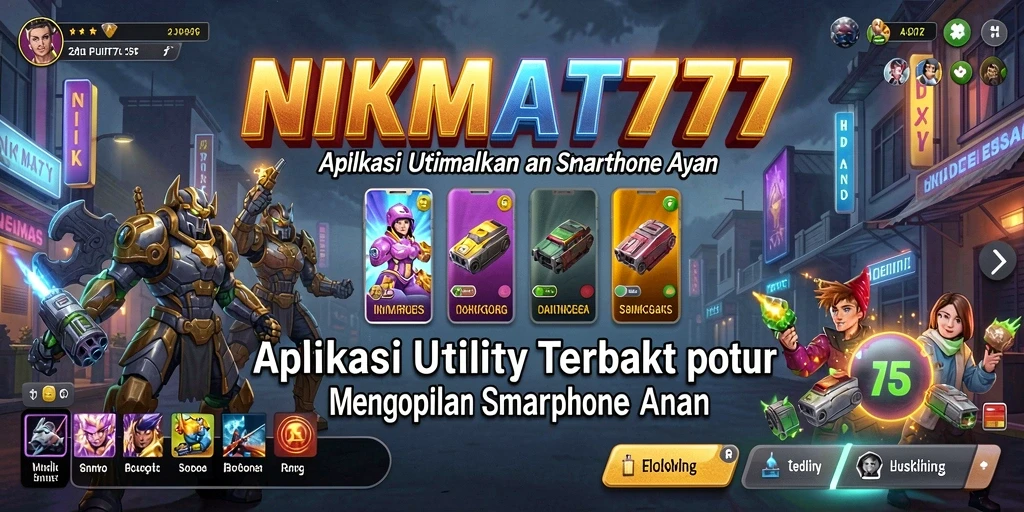 Tampilan antarmuka pengguna NIKMAT777 yang intuitif dan modern.