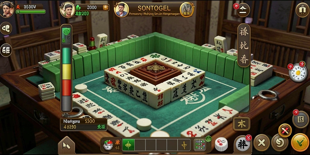 Tangkapan layar gameplay menunjukkan keseruan bermain Mahjong di SONTOGEL.