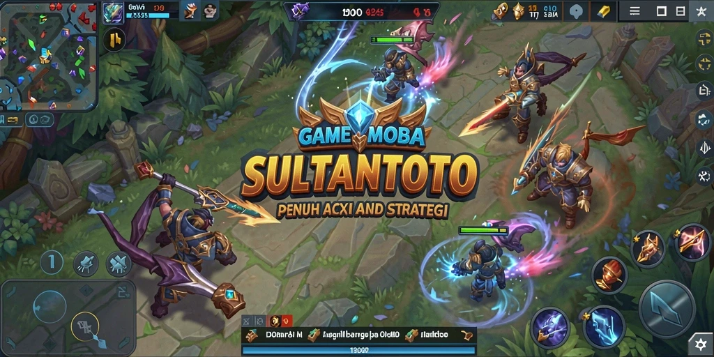 Screenshot gameplay intens dari SULTANTOTO yang menampilkan pertempuran epik.