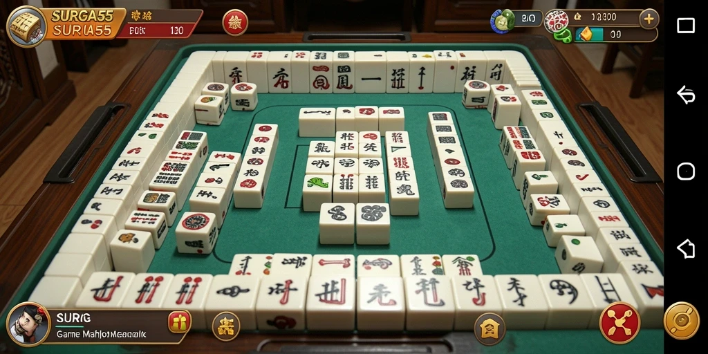 Gameplay Mahjong yang seru dan menantang di SURGA55.