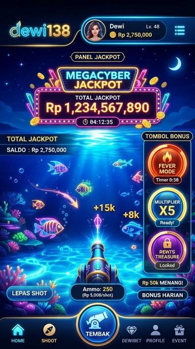 Layar utama dewi138 yang mudah dinavigasi untuk pengguna.